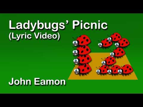 Ladybugs Picnic 🎵 John Eamon 🎵 Children’s Music 🎵 Kid’s Song 🎵 Lyric Video 🎵 (Sesame Street Cover)