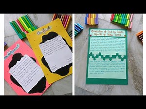 how to make different first intro page certificate & acknowledgement #certificate #acknowledgement