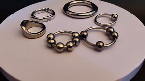 Stainless Steel Penis Cock Rings Metal Ring Penis Loop Metal Delay Ring Stronger Erection Enhancer Sexual Toy for Male(30mm)