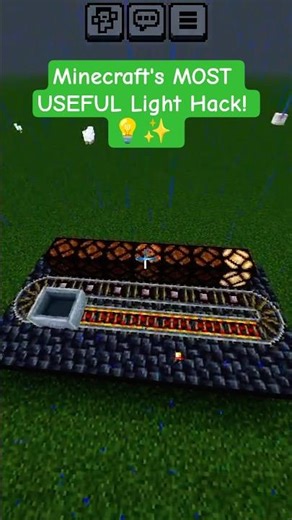 Minecraft's MOST USEFUL Light Hack! 💡✨ (No Torches!)#shorts #hadubhagamer #technogamerz