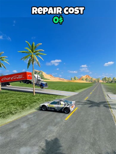 Overtaking Trucks in BeamNG: Car Choices and Repair Costs