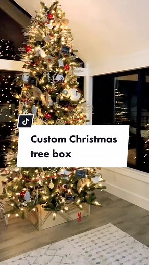 Custom Christmas tree box I designed a couple years ago. #christmastree #diychristmasdecor #diychristmas #learnontiktok #tiktokpartner