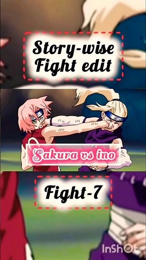 CHA!! 🥵🥵story-wise fight edit fight-7 sakura vs ino #naruto #anime #animeedit #sakura #ino #edit