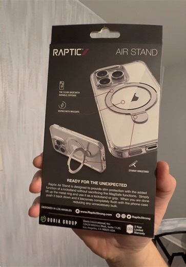 RAPTIC Magnetic Stand Case para iPhone 16 Pro Max