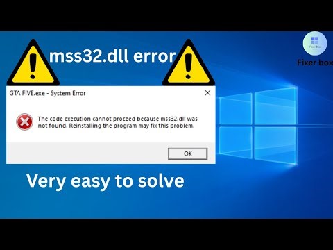 How to fix mss32.dll error on window 7,8,10,11