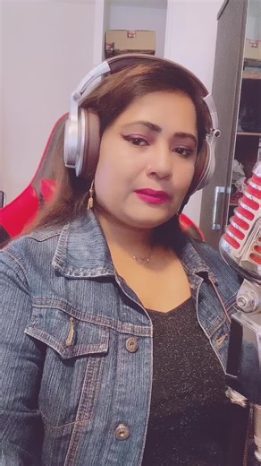 Creative Audio Recording Setup Featuring Denim Style