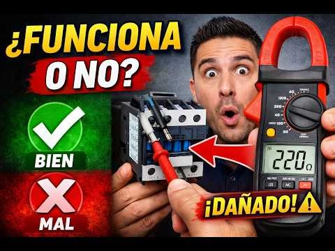 “Cómo saber si un contactor funciona o está dañado ⚡ (prueba sin corriente)”