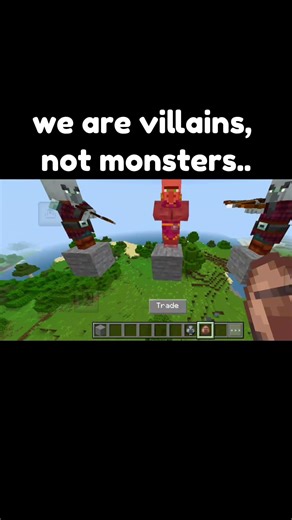 We are villains, not monsters.. #minecraft #minecraftshorts