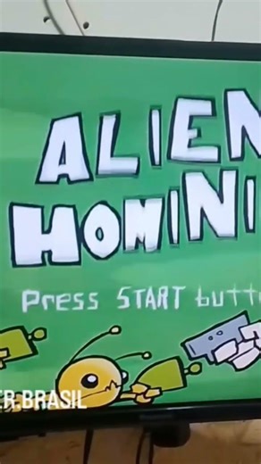 Alien Hominid no PlayStation 2 #gamer #videogame #retrogamer #playstation2 #opl