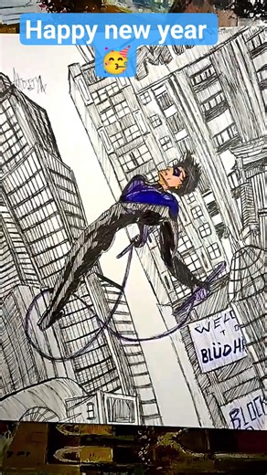 nightwing sketch #nightwing #nightwingart #viral #viralshort #shorts #art #batman #batfam #grayson