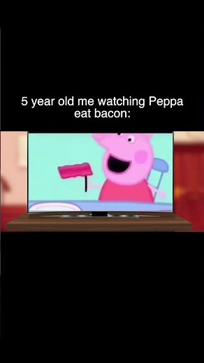 When You Watch Peppa Pig Eat Bacon | Gacha Life Reacts To