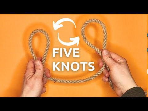 5 important knots that you will learn in 3 minutes