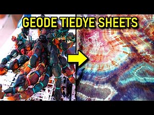 DIY Geode Tie Dye Bedsheets | Step by step how to