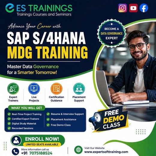SAP S/4HANA MDG (Master Data Governance) TRAINING #expertsofttraining