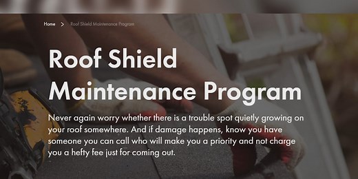 Keep your roof in tip-top shape with Schulte Roofing’s Roof Shield Maintenance Program