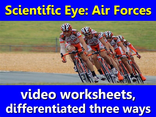 Scientific Eye: Air Forces. Video worksheets, differentiated x3 | Teaching Resources