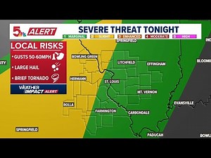 Watch live radar: Severe storms possible again Sunday evening in St. Louis region