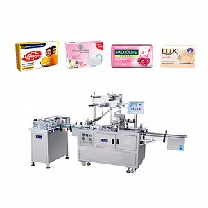 [Hot Item] Automatic Paper Wrapping Machine for Beauty Soap Transparent Film Packaging Machine for Bar Soap Packaging Machine for Small Size Products