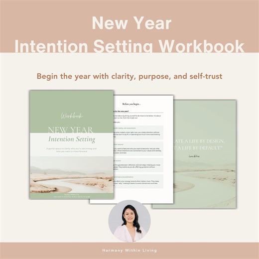 New Year Intention Setting Workbook | Goal Clarity Guide | Printable Mindful Planning Journal PDF - Etsy