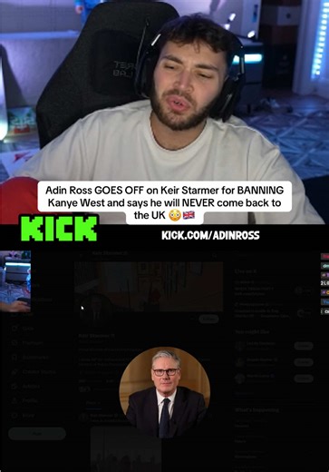 Adin Ross Defends Kanye West's UK Ban