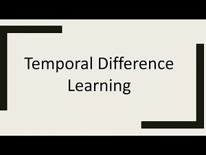 Temporal Difference Learning | Reinforcement Learning (INF8953DE) | Lecture - 5 | Part - 1