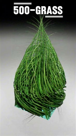 100 000 Моделирование физики травы #satisfyingvideo #satisfying