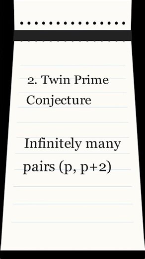 3 Unsolved Prime Conjectures ✏️ #primes