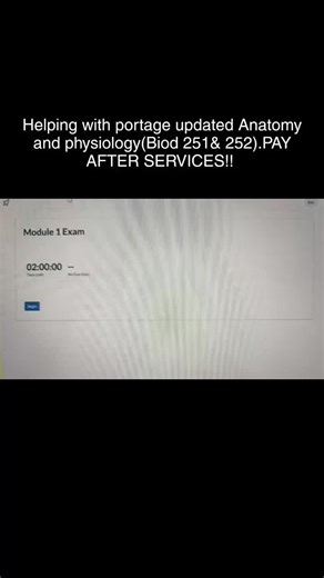We help with Portage learning exams! Let's help you with the new Anatomy and physiology 1&2 #anatomy #examhelp #pathophysiology #nutrition #microbiology #statistics #genchem #lockdownbrowser #canvaslearning #portagelearning