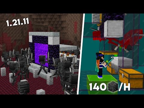 Best Wither Skeleton Farm Minecraft Java | Unlimited Skulls & Coal!