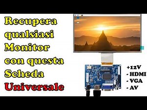 Recover any LCD with this Universal LVDS Board (I make a video surveillance monitor)