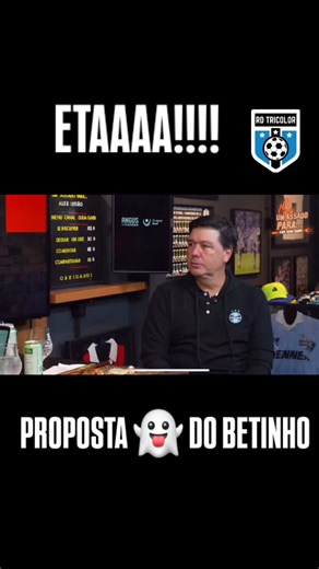 Java.tricolor ⚫🔵⚪ on Instagram: "👻👻👻👻 PROPOSTA FANTASMA DO BETINHO!!??? O CEO do Grêmio, Alex Leitão, disse que a proposta de patrocínio master de R$ 53 milhões de reais da Bet, anunciada pelo ex-presidente Alberto Guerra no dia da posse, nunca chegou até ele em entrevista para o Duda Garbi pelo YouTube. 🎥 Duda Garbi"