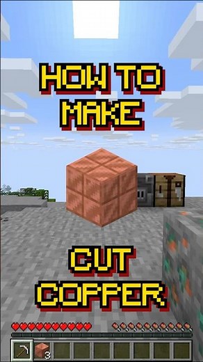 Minecraft: How to make Cut Copper | Recipe 171