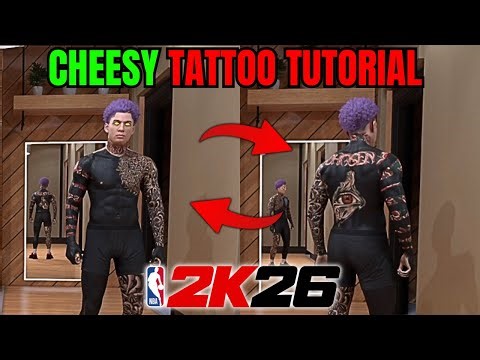 BEST CHEESIEST TATTOO TUTORIAL IN NBA 2K26!! BEST COMP TATTOOS!