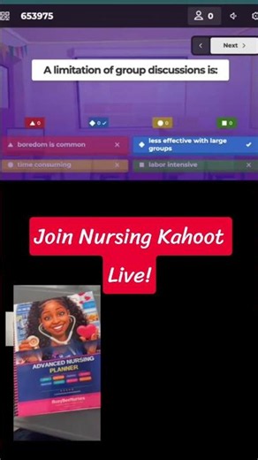 Join Nursing Kahoot Live! #kahootlive #nursing #nursingstudent #nursingeducation #nursingschool
