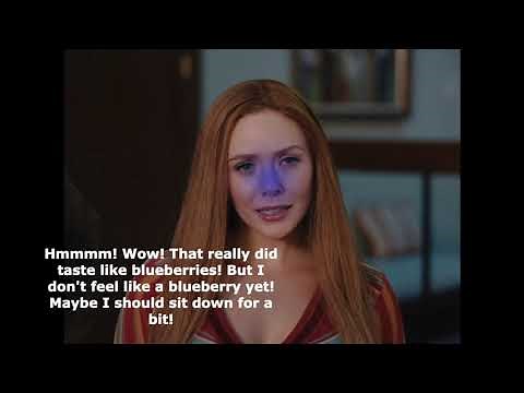Wanda Maximoff In: Wonka's Blueberry Delight Gumballs