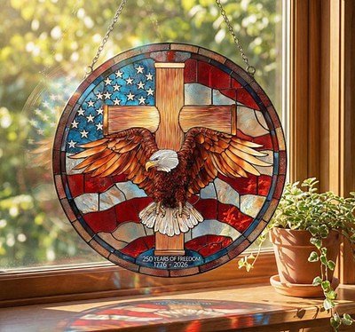 USA 250th Anniversary Suncatcher, 1776–2026 Liberty Bell Patriotic Decor Gift | eBay