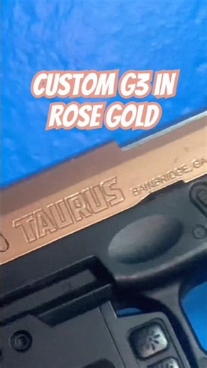 rose gold g3 custom taurus with attachments #gunbuilds #contentcreator #airsoft #gunskin #gungirlz