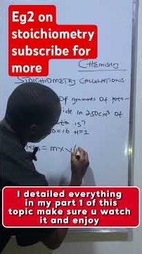 stoichiometry calculations example 2