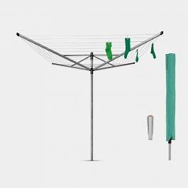 Rotary Dryer Lift-O-Matic 60 metre, with Ground Spike & Cover, Ø 45 mm - Metallic Grey