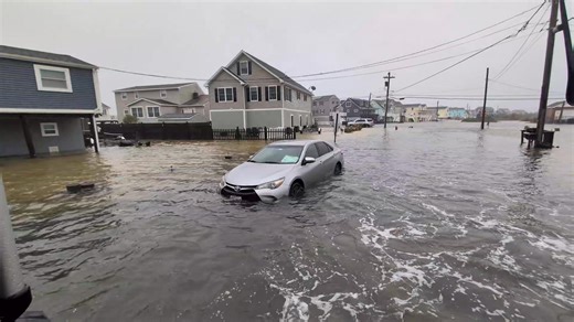 756K views · 4K reactions | TUCKERTON BEACH STILL SEVERAL HOURS FROM HIGH TIDE. We were riding in a sherp to pick up someone stranded. Thanks to the Ocean County Sheriff department for giving us a tour around this region. | Reporter Jim Murdoch | Facebook