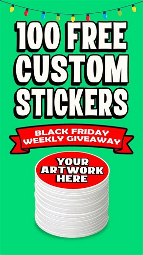 Vinyl Stickers & Printing on Instagram: "From now until Christmas, we're giving away 100 free custom stickers weekly — to show our appreciation for your support. One random winner will receive 100 custom 3" matte or gloss stickers of their own design! Here’s how to enter: 1️⃣ Make sure you’re following @labellobster 2️⃣ Drop a 🦞 and tag a friend, artist, or small business who could use some stickers 3️⃣ Share this post to your story for an extra entry Giveaway runs weekly, Monday–Sunday — winne