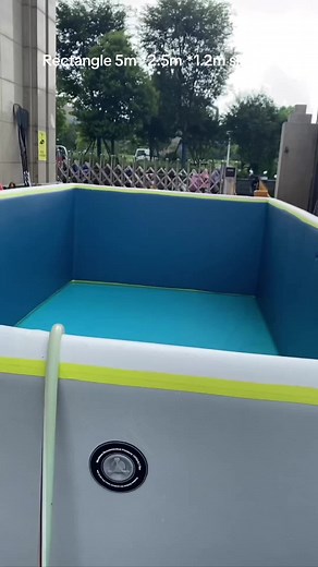 IPOOlGO inflatable pool rectangle size 5m *2.5m *1.2m without any bracket support 😎 #ipoolgo #ipoolgopool #ipoolgoswimmingpool #inflatablepool #inflatableswimmingpool #swimmingpool #abovegroundswimmingpool #poolfactory #pool #fyp #fypage