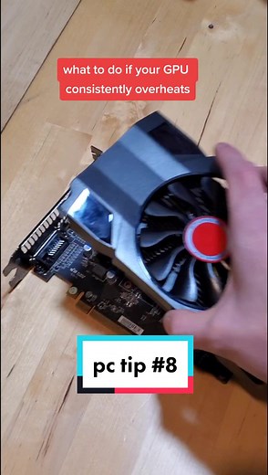 tip if you have an overheating GPU! #pc #pctips #pcbuilding