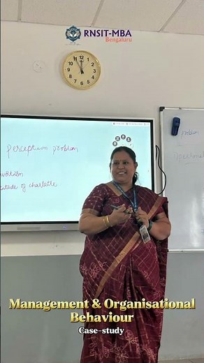 MBA 1st sem students had Management and Organisational Behaviour Case Study Session. #rnsit #mba