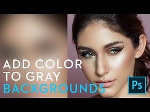 Photoshop - Add Color to Your Gray Background