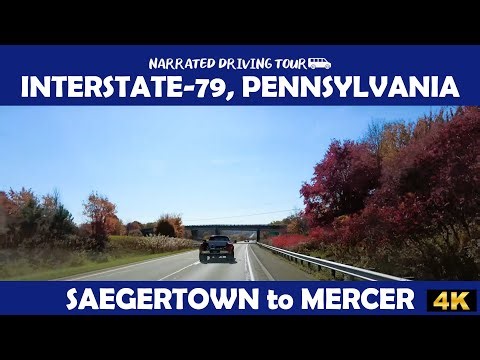 🛣️🚗 Interstate 79 - Saegertown to Mercer, Pennsylvania🌿☀️ 4K Drive