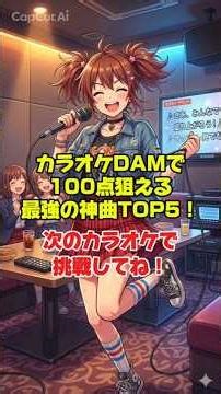 【保存版】カラオケDAM精密採点でガチで100点狙える神曲TOP5🎤✨
