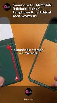 Fairphone 6: Is Ethical Tech Worth It? (MrMobile [Michael Fisher])