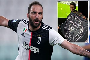 Higuain set to complete Inter Miami move as David Beckham lands big-name signing
