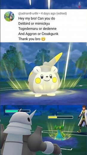 Togedemaru ⚡️ Destroyed 💥 2 Meta Pokémon 😱 in #pokemongo #pokemon #gbl